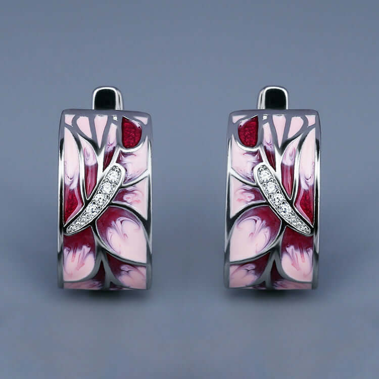 Temperament Handmade Enamel Wedding Party Jewelry Earrings