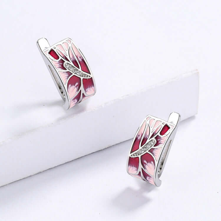 Temperament Handmade Enamel Wedding Party Jewelry Earrings