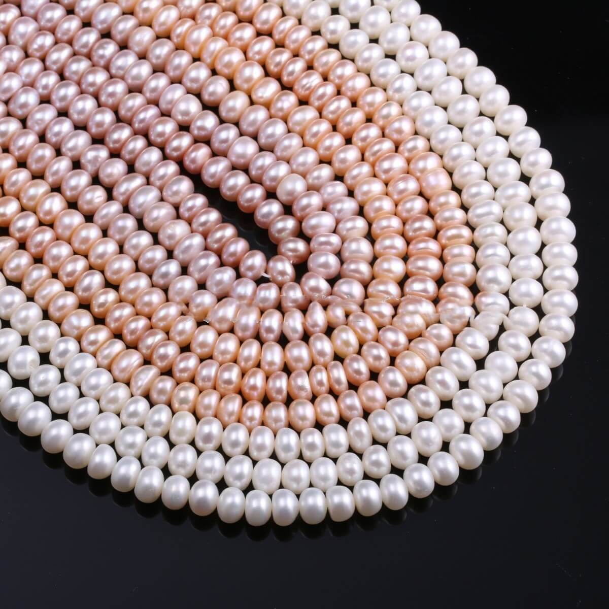 Elegant flat pearl jewelry for daily wear