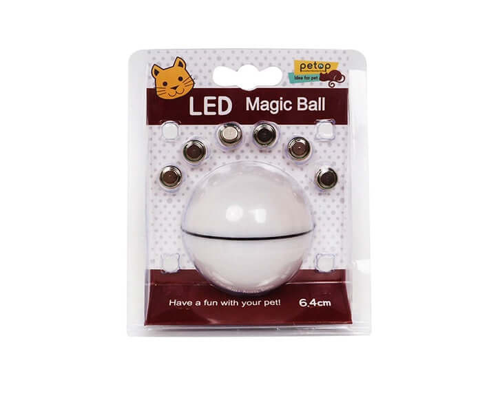 “Rechargeable motion rolling toy ball with LED light for cats”