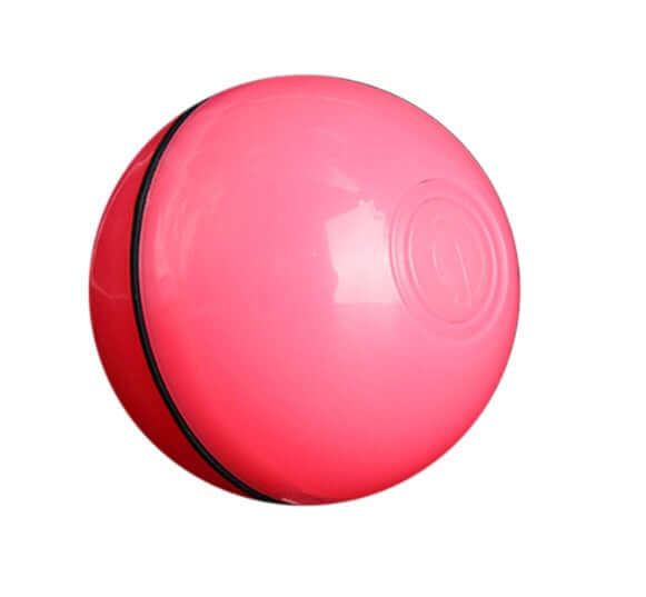 “Rolling LED cat toy ball with flashing laser lights”
