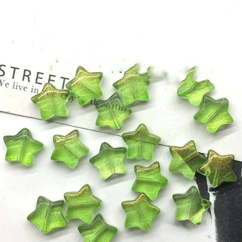"DIY craft jewelry accessories featuring crystal glass petals"