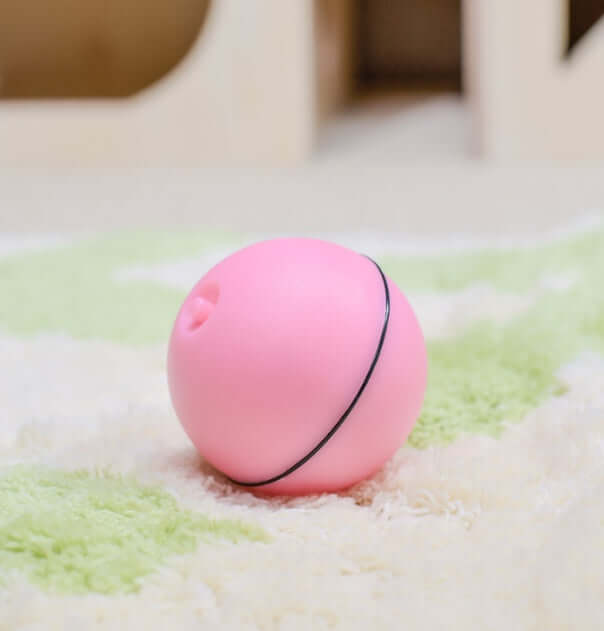 “Automatic LED laser cat toy ball – durable electronic play ball”