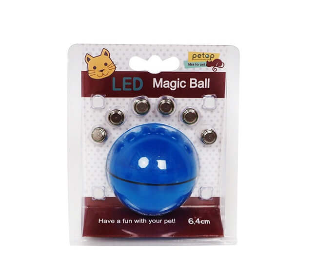 “Fun interactive cat toy ball – LED laser rolling design”