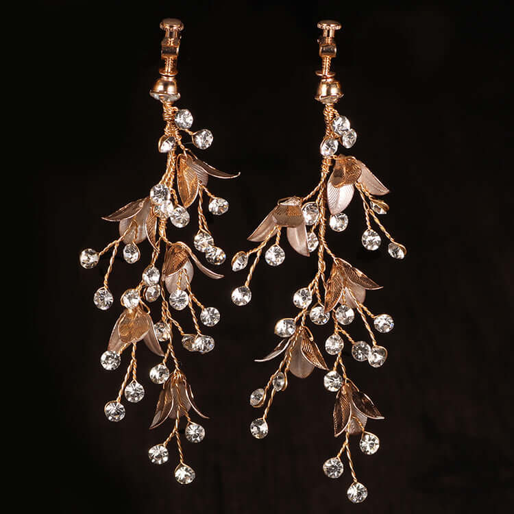 Artisan zircon tassel earrings, handcrafted for stylish accessories