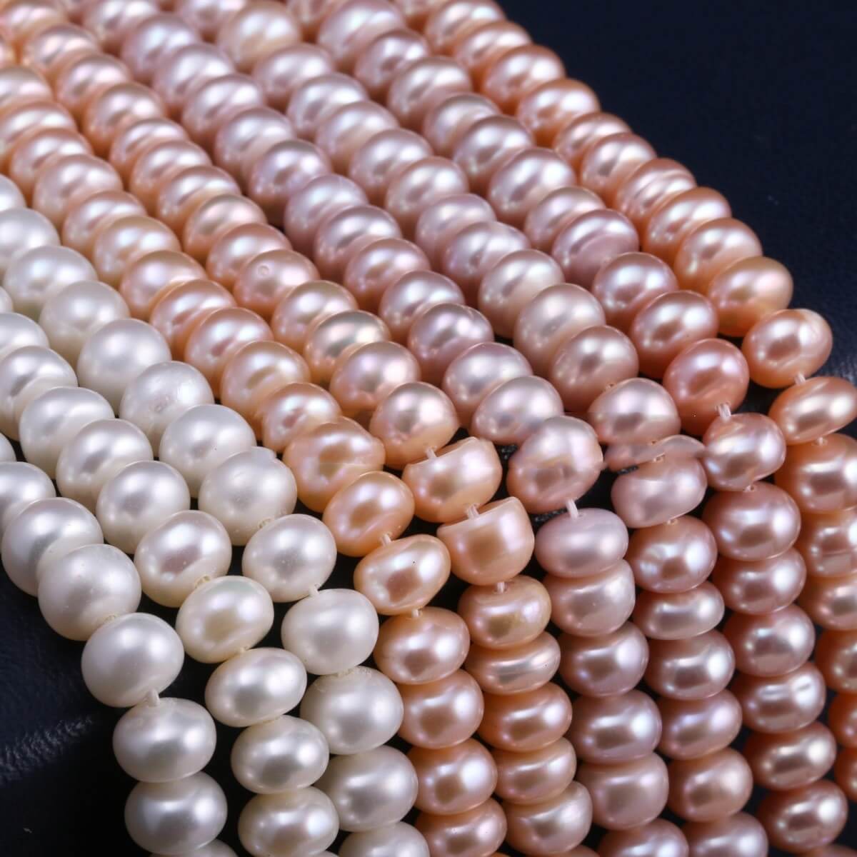 Handmade freshwater flat pearl earrings