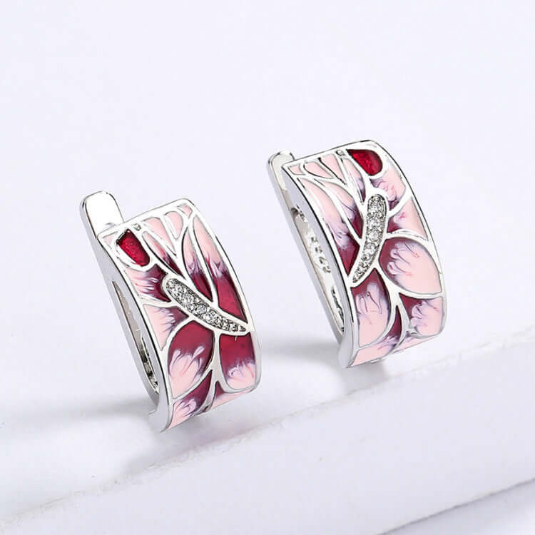 Temperament Handmade Enamel Wedding Party Jewelry Earrings