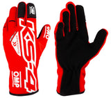 KS-4 Karting Gloves – Red & Black