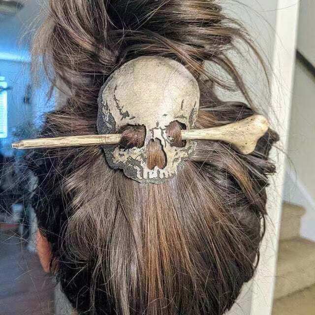 Women's Vintage Copper Skull Headband Handmade Jewelry