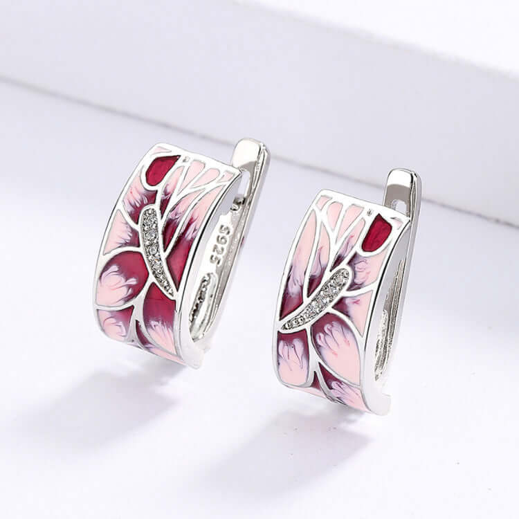 Temperament Handmade Enamel Wedding Party Jewelry Earrings