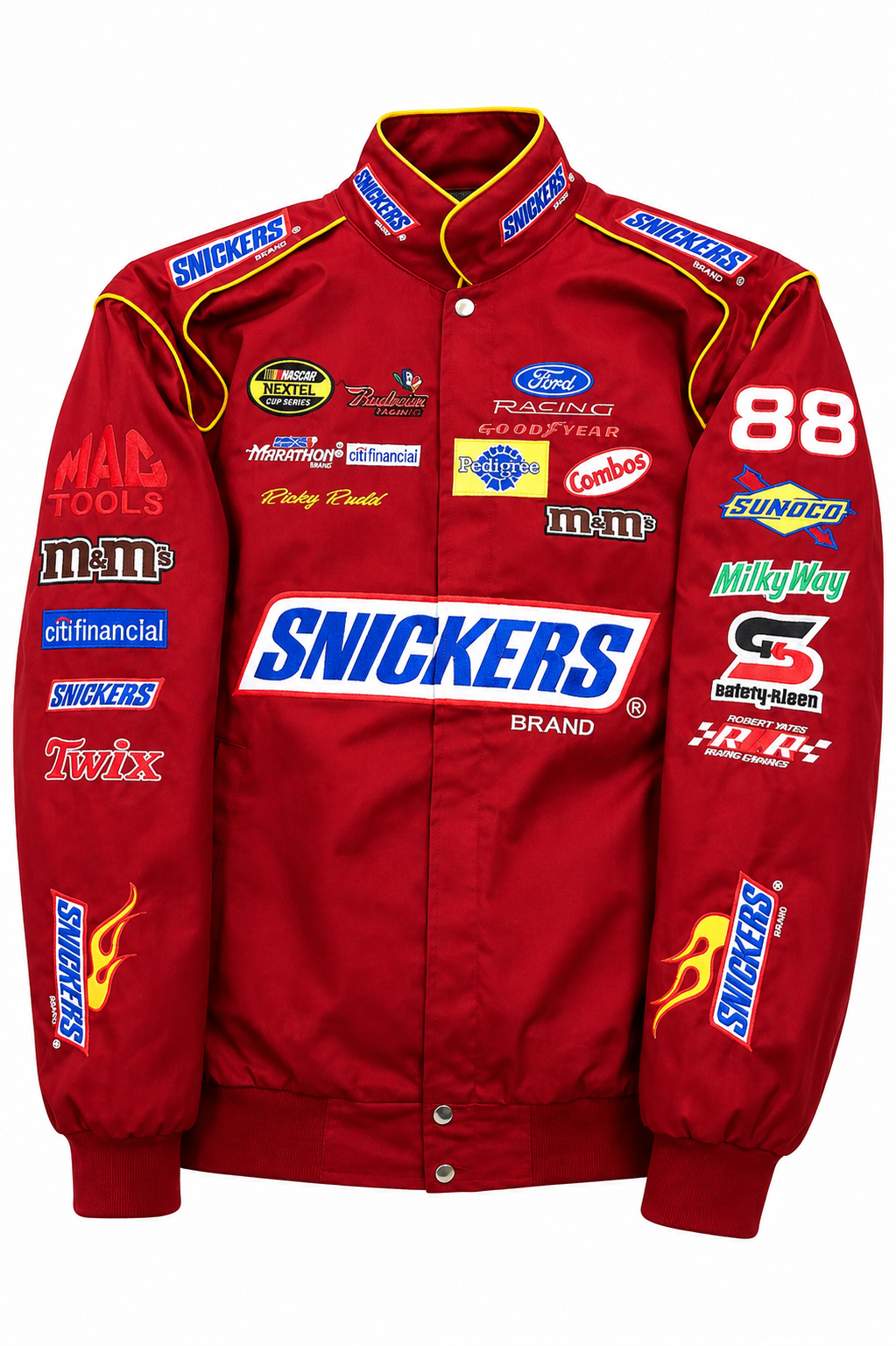 AWEX Pit Jacket — Red Cotton Twill Racing Jacket