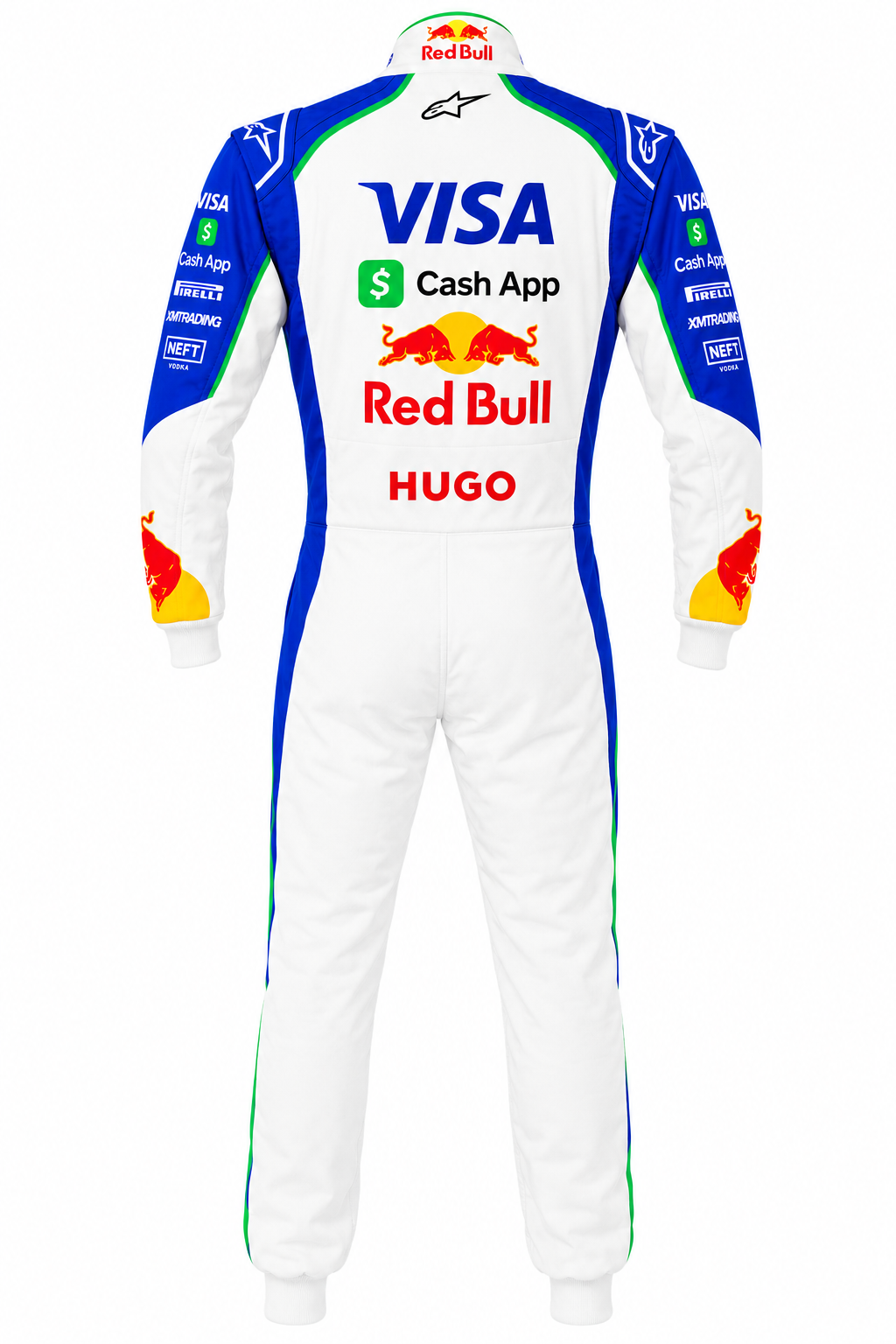 AWEX Cordura Racing Suit — White / Blue